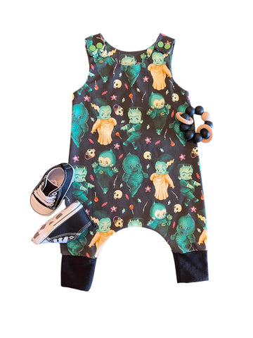 Organic cotton Monster romper