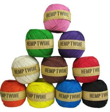 Hemp Twine balls and wax