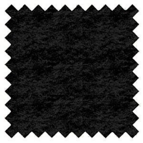 Black Hemp and Organic Cotton Fleece - Weigth: 9.6 oz. Width: 68