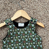 Monster Baby Romper-organic cotton