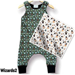 Wizards2 Romper- Sizes: Preemie-6T