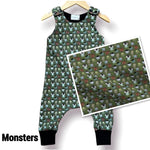 Classic Monsters Romper- Sizes: Preemie-6T