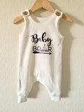 Baby Romper- Black or Natural